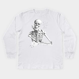 Cool Story Bro Skeleton Kids Long Sleeve T-Shirt